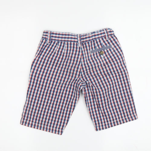 Tommy Hilfiger Boys Multicoloured Checked Chino Shorts 7 Years