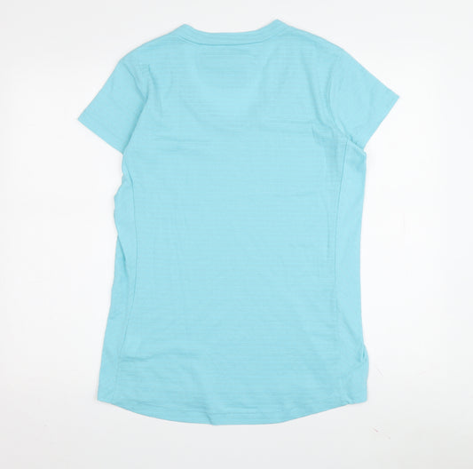 Kathmandu Women's Blue Crew Neck Basic T-Shirt, Size 16