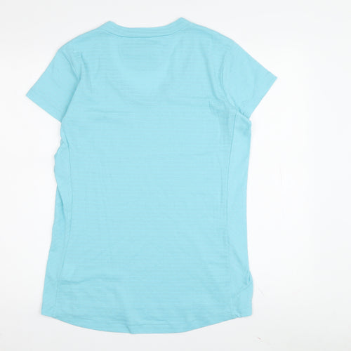 Kathmandu Women's Blue Crew Neck Basic T-Shirt, Size 16