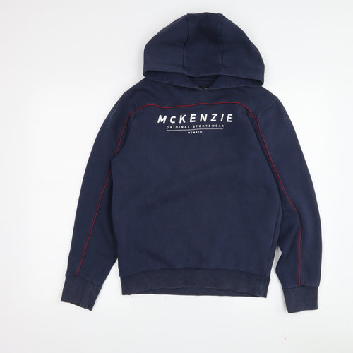McKenzie Boys Blue Hoodie 12-13 Years Pullover Jersey Casual