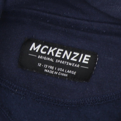 McKenzie Boys Blue Hoodie 12-13 Years Pullover Jersey Casual