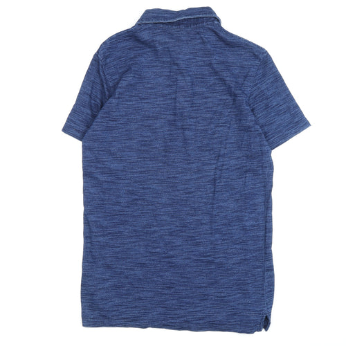 Boden Men's Blue XS Short Sleeve Cotton Polo