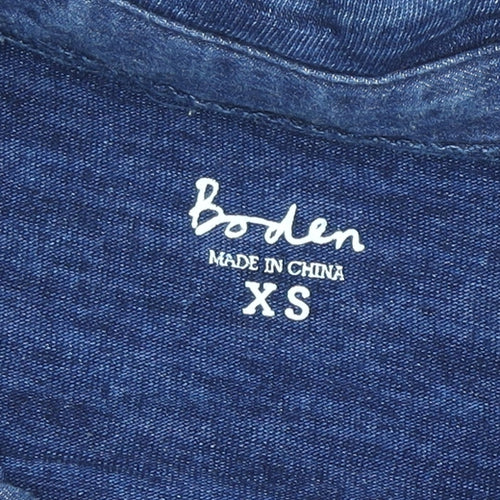 Boden Men's Blue XS Short Sleeve Cotton Polo