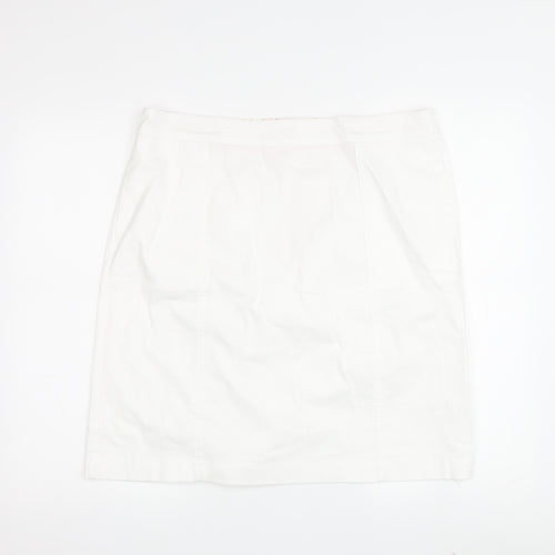 Boden Women's White Pencil Skirt, Size 14 Plus