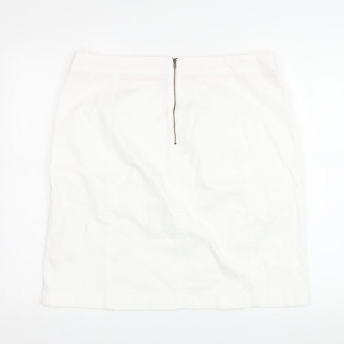 Boden Women's White Pencil Skirt, Size 14 Plus