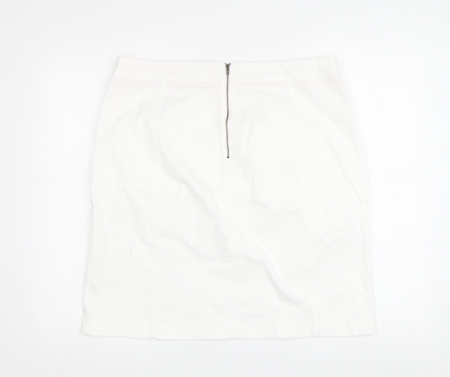 Boden Women's White Pencil Skirt, Size 14 Plus