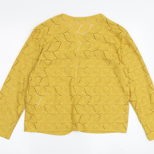 Jacqueline de Yong Women's Yellow Cardigan XS