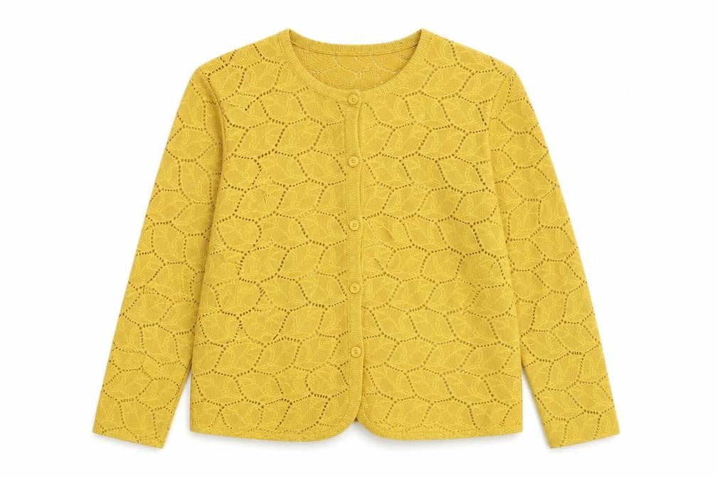 Jacqueline de Yong Women's Yellow Cardigan XS