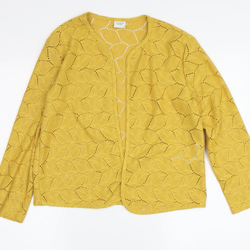 Jacqueline de Yong Women's Yellow Cardigan XS