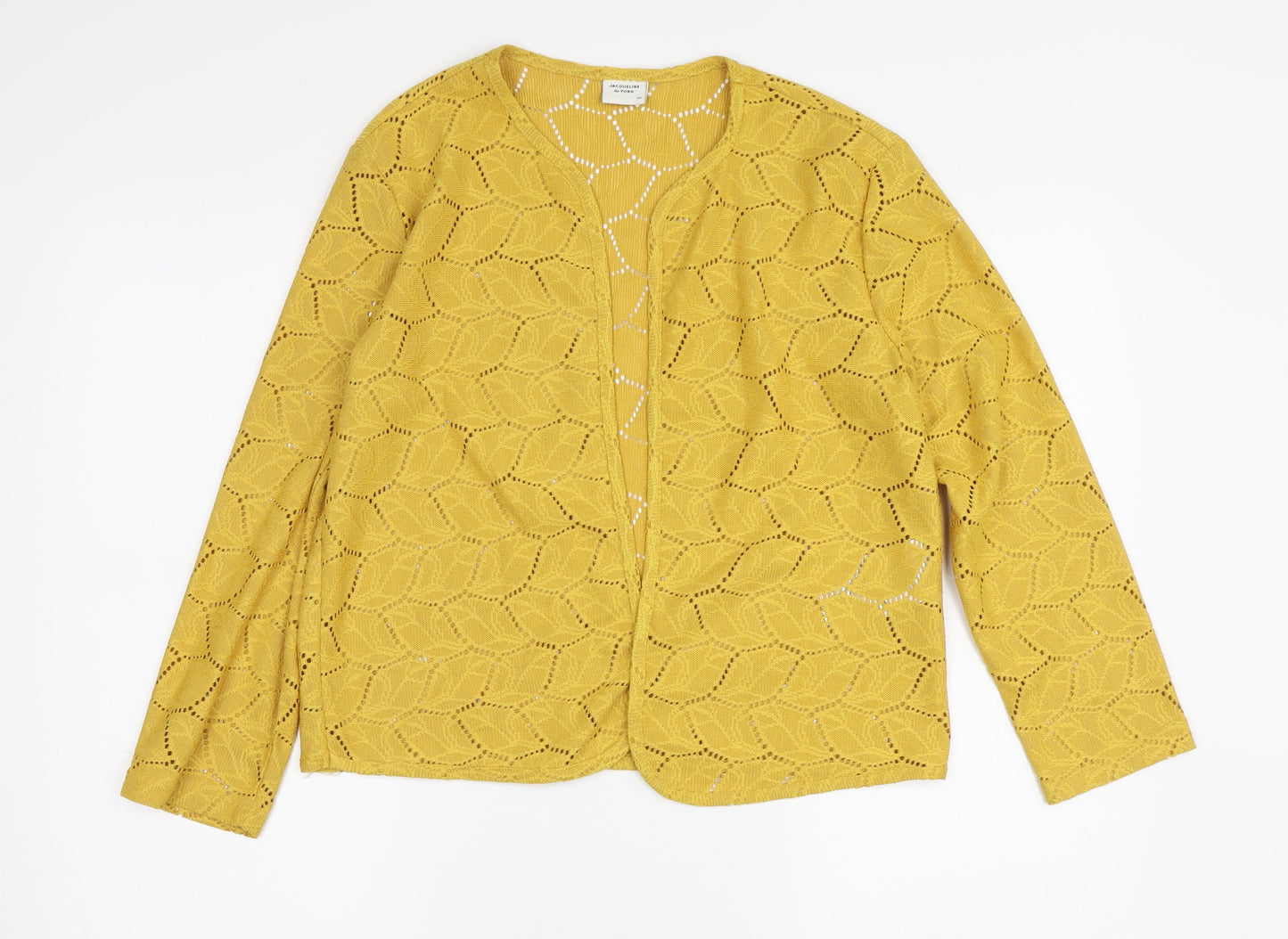 Jacqueline de Yong Women's Yellow Cardigan XS