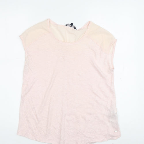Tommy Hilfiger Women's Pink T-Shirt Size S - Summer Casual