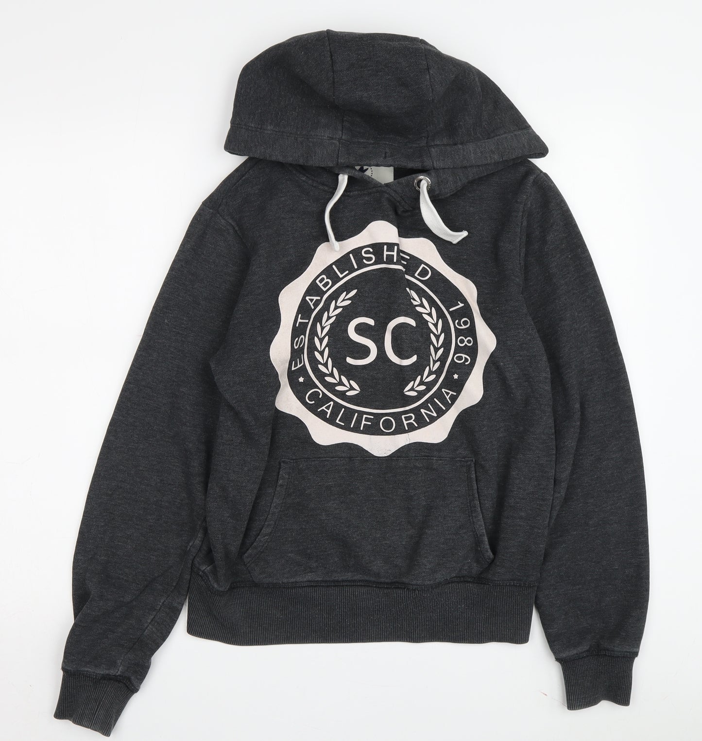 SoulCal & Co Unisex Black Pullover Hoodie Size 6