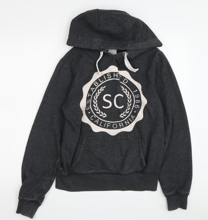 SoulCal & Co Unisex Black Pullover Hoodie Size 6