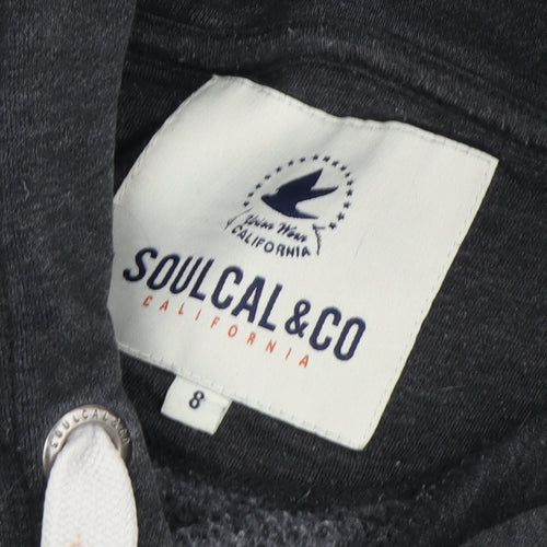 SoulCal & Co Unisex Black Pullover Hoodie Size 6