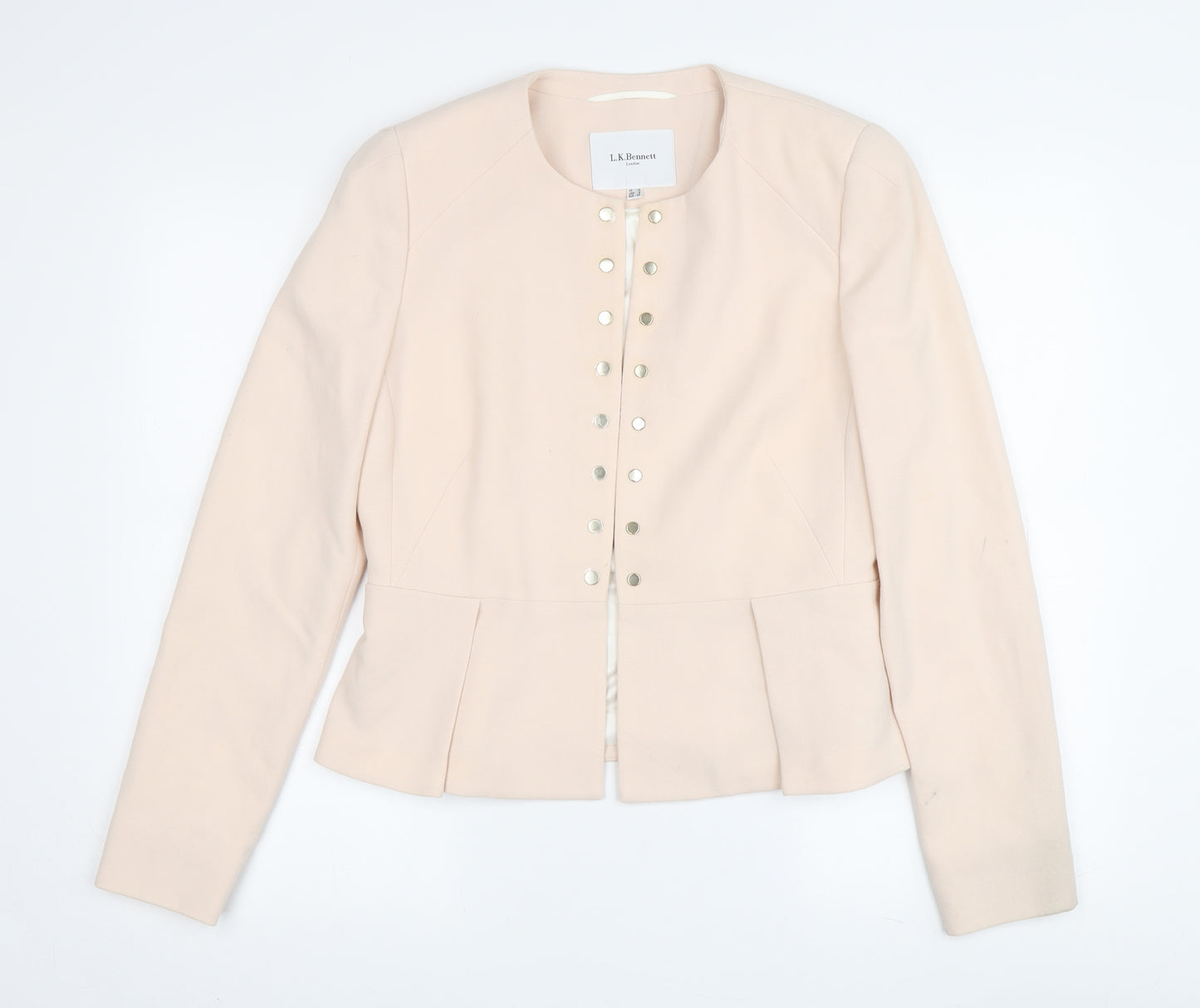 L.K. Bennett Beige Women's Cropped Jacket, Size 10