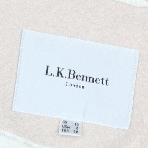 L.K. Bennett Beige Women's Cropped Jacket, Size 10