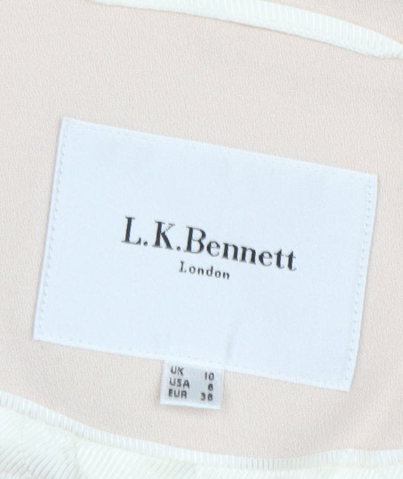 L.K. Bennett Beige Women's Cropped Jacket, Size 10