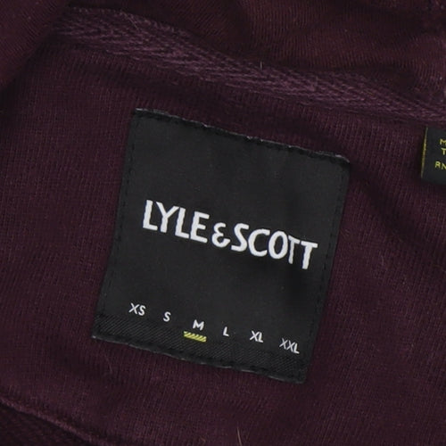 Lyle & Scott Men's Purple Pullover Hoodie M