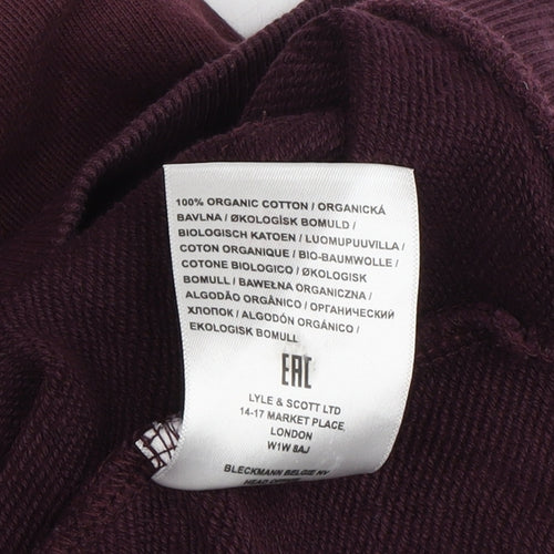 Lyle & Scott Men's Purple Pullover Hoodie M