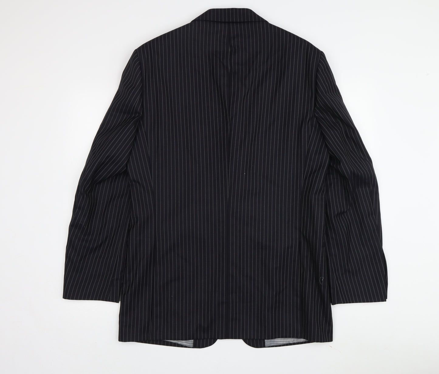 Ben Sherman Men's Black Single Breasted Wool Blazer Jacket Size 38 Regular