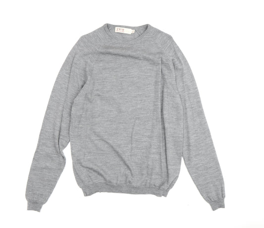 EWM Women's Grey Wool Pullover Jumper Size S