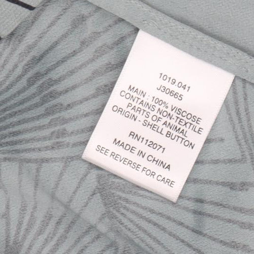 Jigsaw Women's Grey Geometric V-Neck Shift Dress S