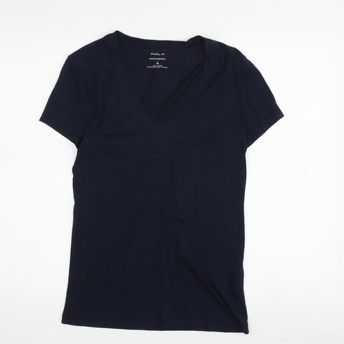 Banana Republic Women's Black XS Basic V-Neck T-Shirt
