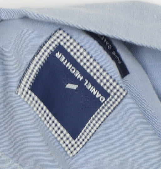 Daniel Hechter Men's Blue Cotton Dress Shirt 15.5