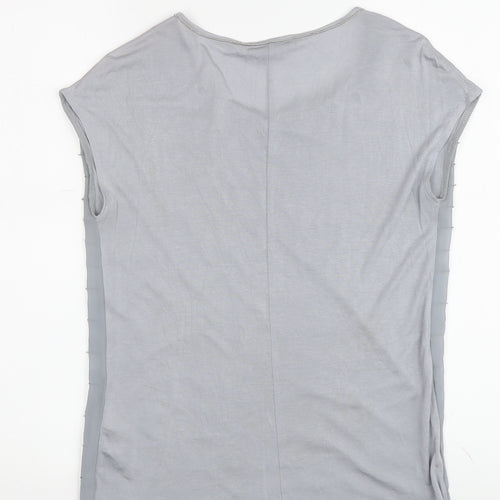 Armani Exchange Women's Grey Striped T-Shirt S