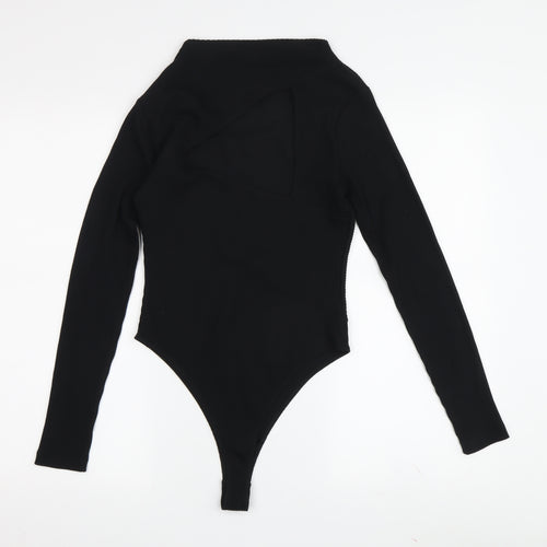 AllSaints Women's Black Bodysuit, Size 8, Long Sleeve