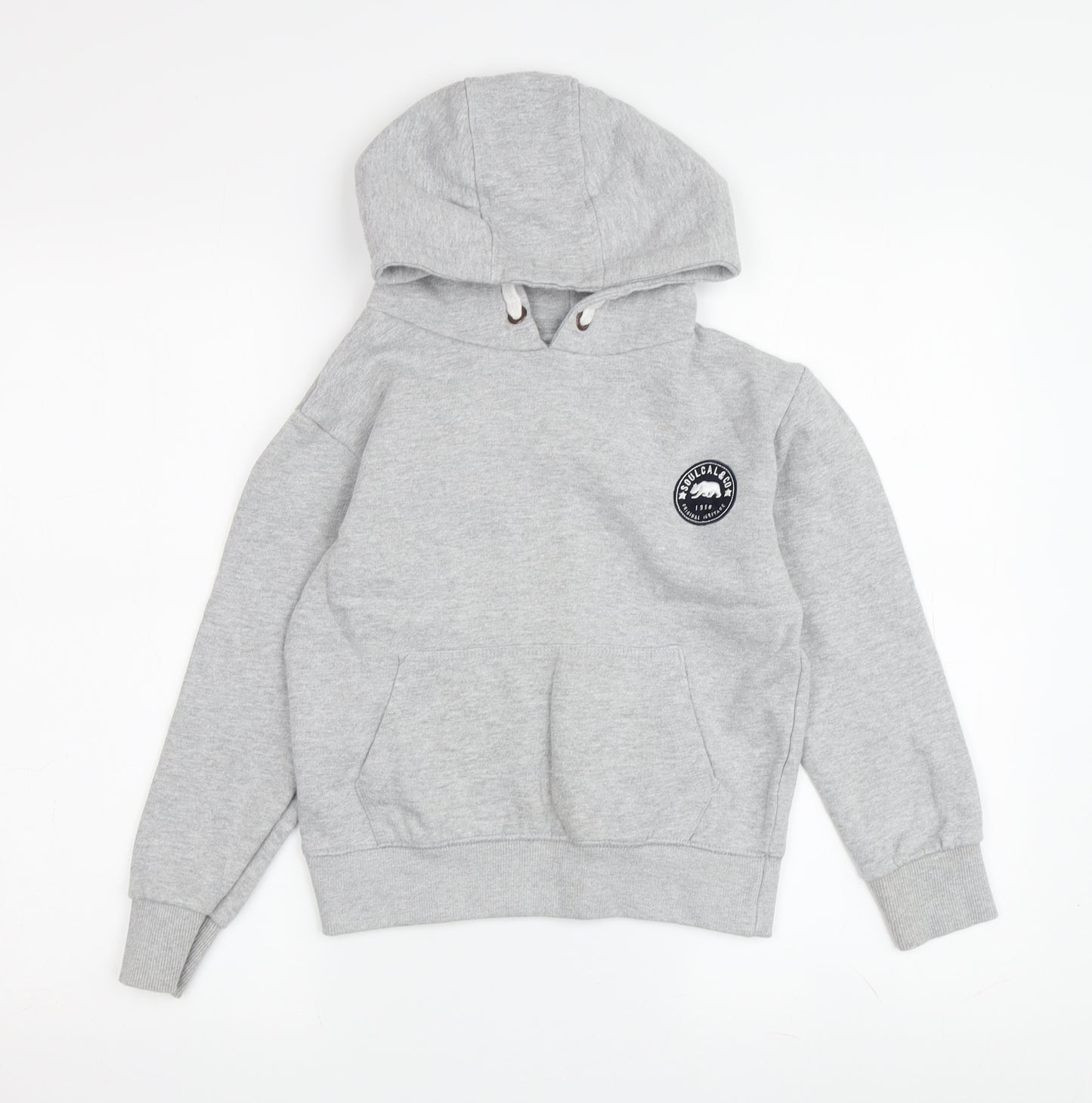 SoulCal & Co Boys Grey Pullover Hoodie, 9-10 Years, Casual Comfort