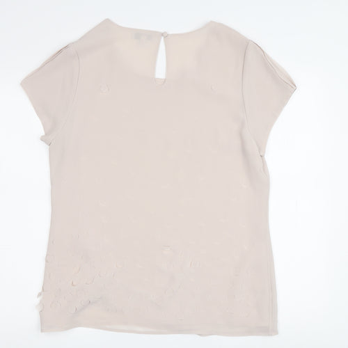Jasper Conran Women's Beige Size 14 Blouse