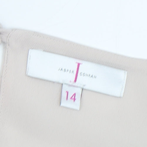 Jasper Conran Women's Beige Size 14 Blouse