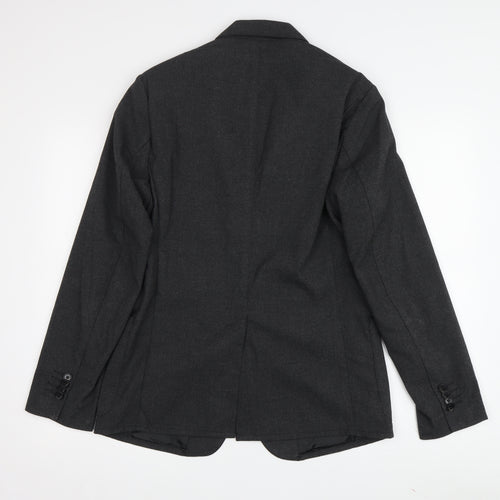 Abercrombie & Fitch Men's Grey Blazer, Size S, Regular Fit