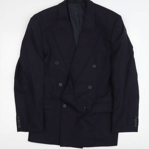 Centaur Men's Blue Double-Breasted 40R Blazer
