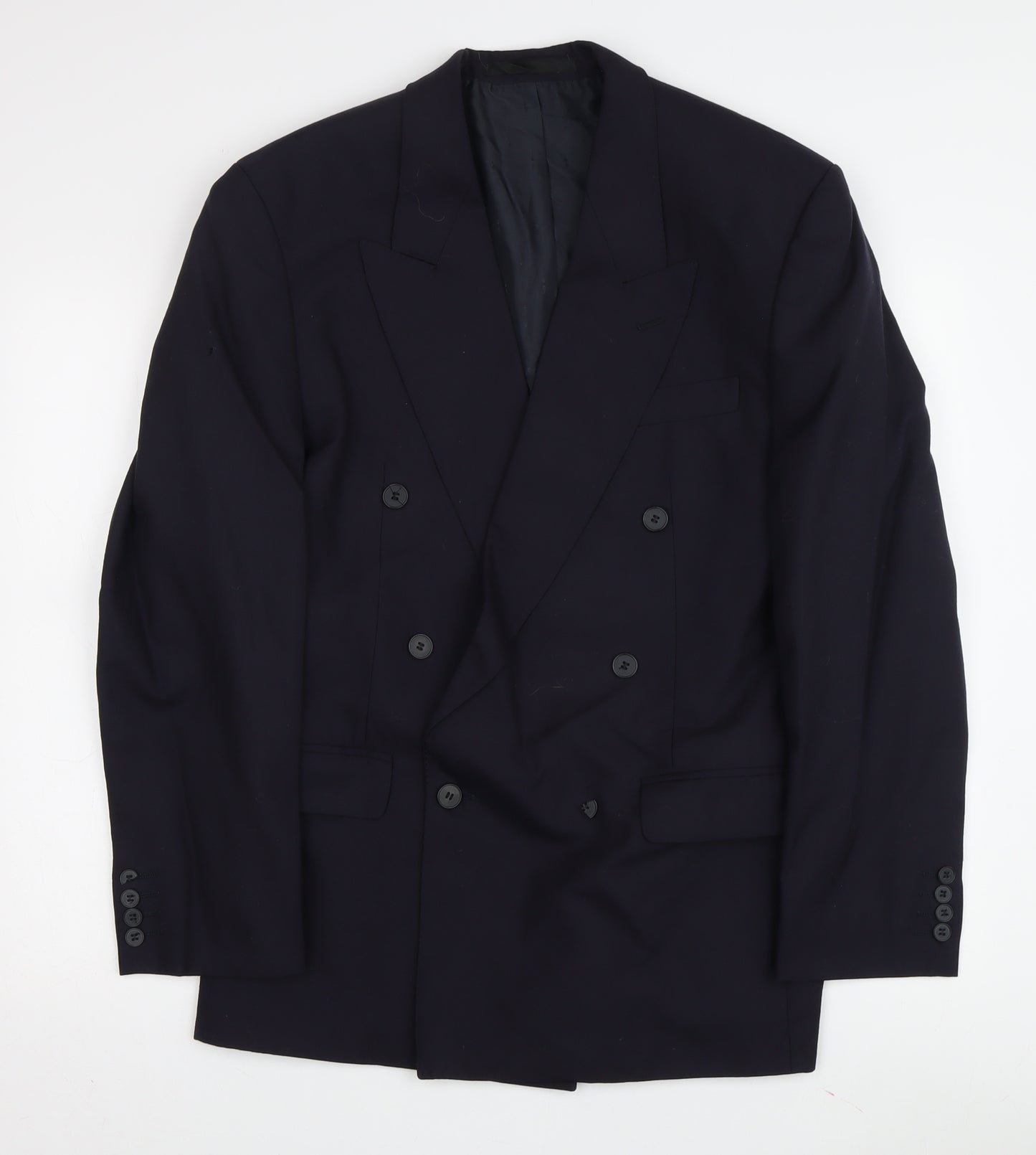 Centaur Men's Blue Double-Breasted 40R Blazer