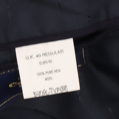 Centaur Men's Blue Double-Breasted 40R Blazer