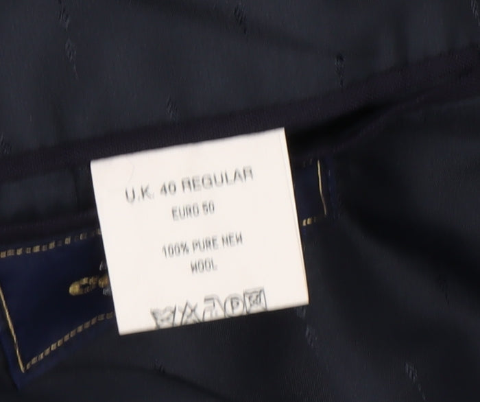 Centaur Men's Blue Double-Breasted 40R Blazer