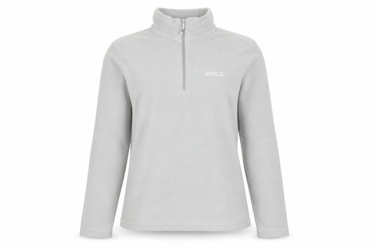 Front view of Regatta Grey Women's Pullover Fleece Sweatshirt, size 10