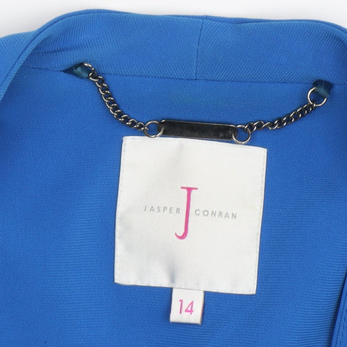 Jasper Conran Women's Blue Blazer - Size 14, Business Style