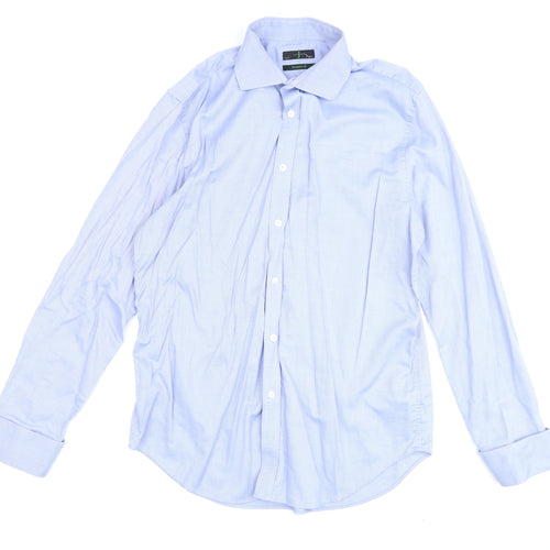 Marks and Spencer Men's Blue Classic Fit Shirt