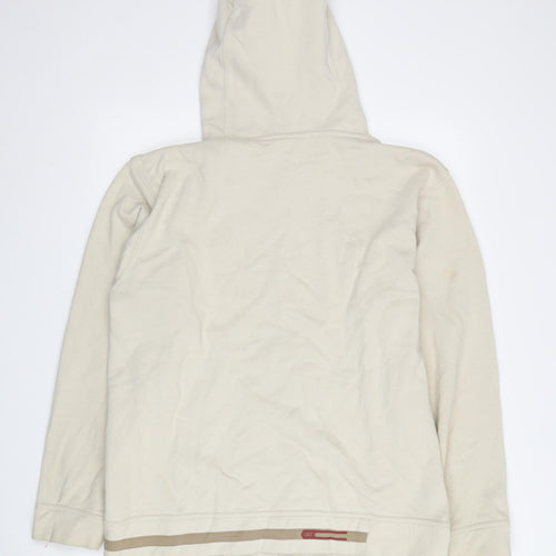Reebok Men's Beige Full Zip Hoodie, Size S