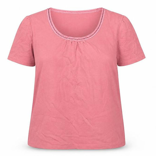 iZ Women's Pink M T-Shirt, Short Sleeve, Summer