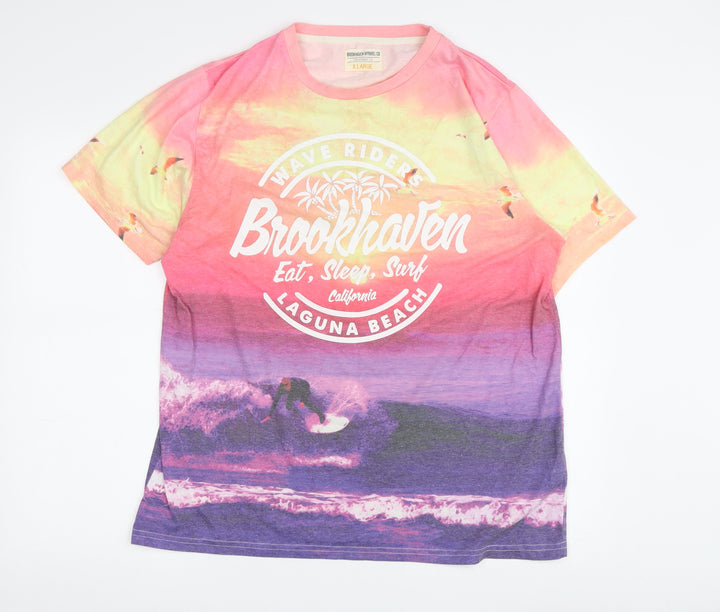 Brookhaven Men's Multicoloured XL Beach T-Shirt