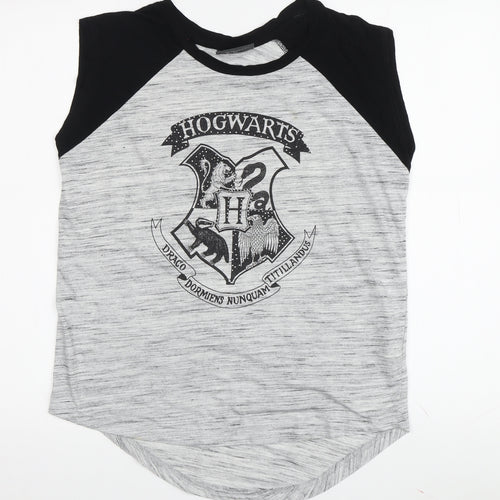 Harry Potter Unisex Grey Sleeveless Raglan T-Shirt