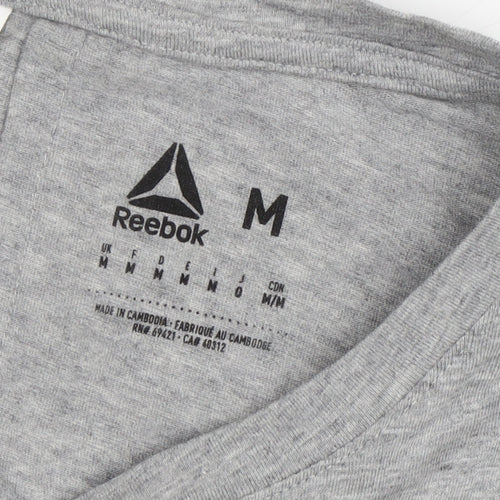 Reebok Men's Grey Medium Crew Neck T-Shirt