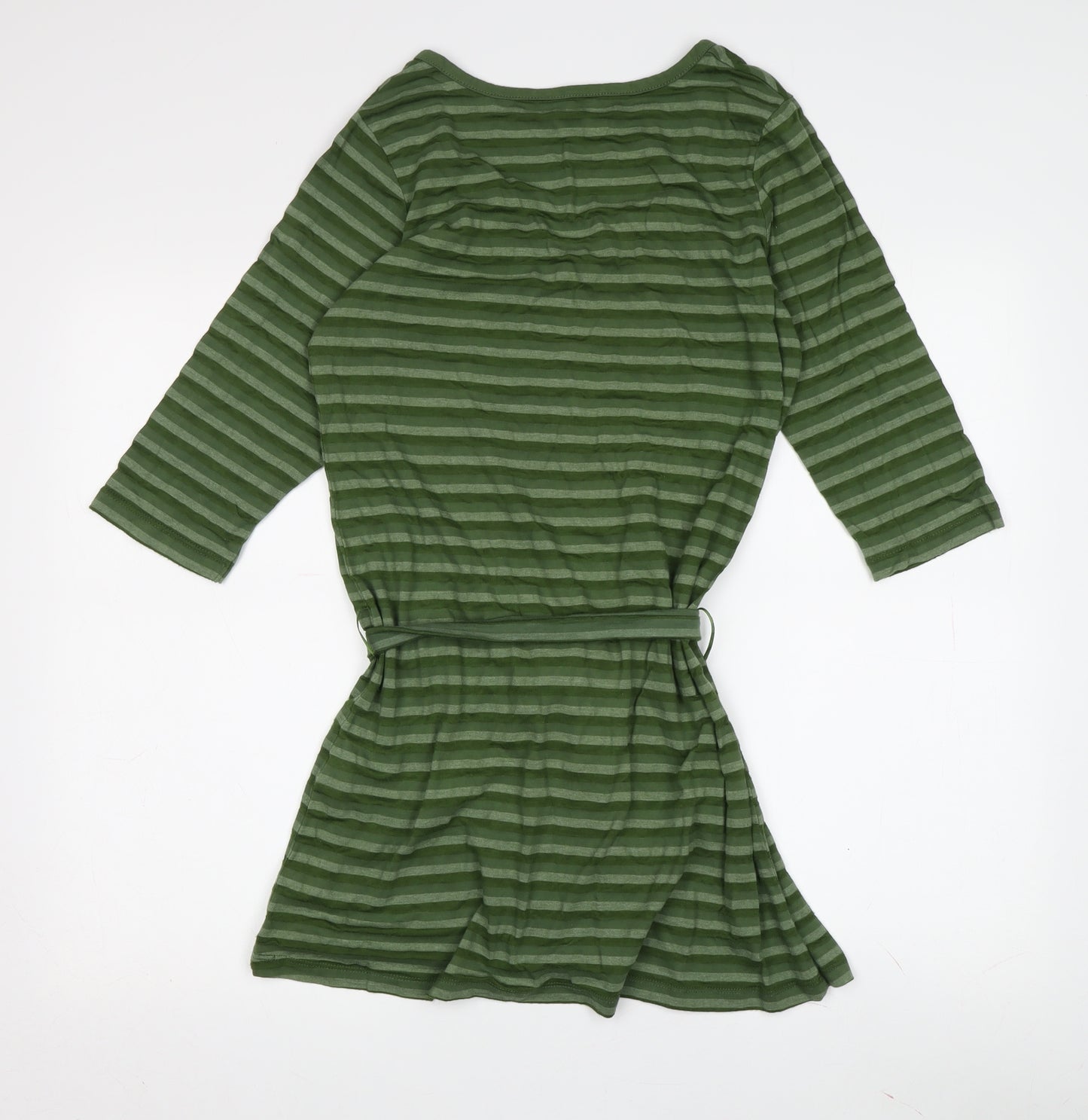 Ellie Louise Women's Green Striped Tunic, Size 12