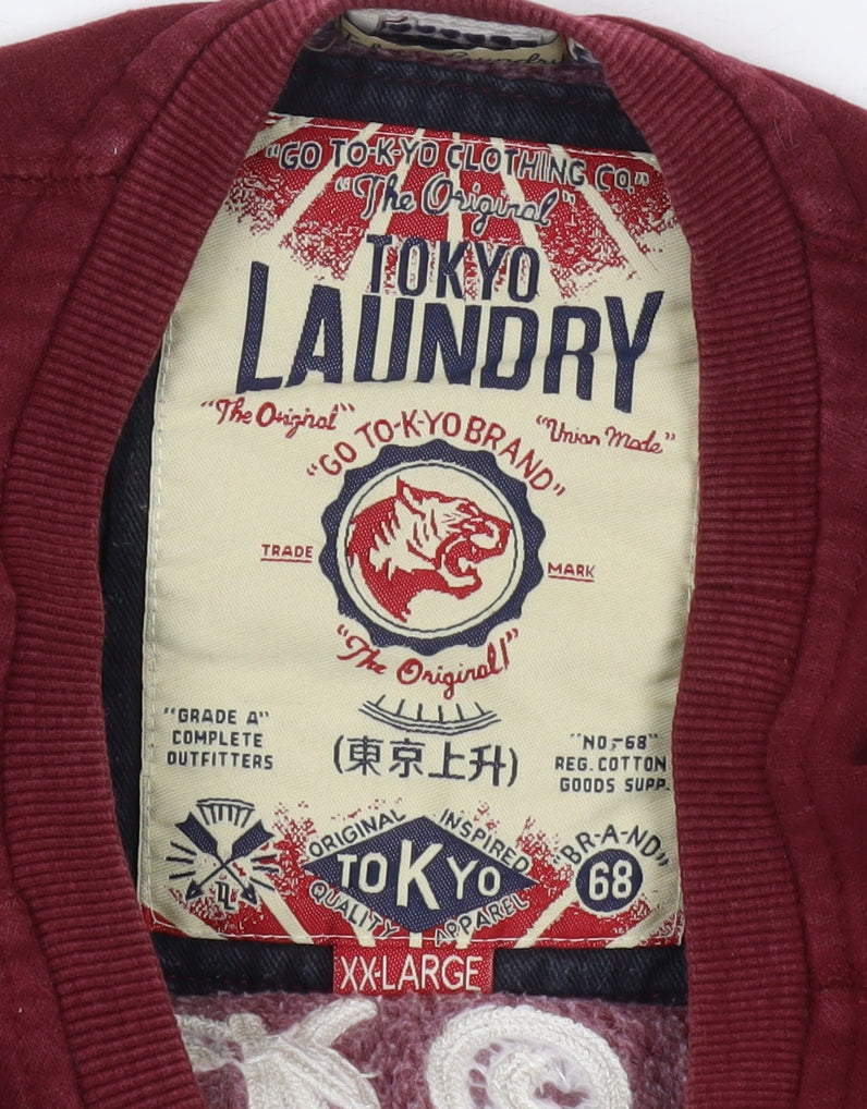 Tokyo Laundry Men's Red Pullover Sweatshirt 2XL