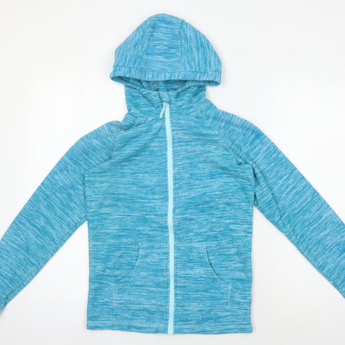 Mountain Warehouse Girls Blue Full Zip Hoodie 11-12 Years Fleece