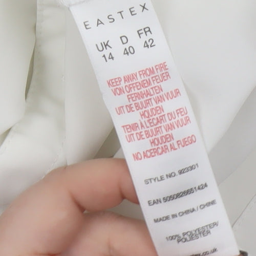 Eastex Women's White Collared Blouse Size 14
